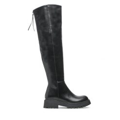 Kozaki Jenny Fairy. Czarne kozaki damskie Jenny Fairy, bez obcasa, na płaskiej podeszwie. Za 249.99 zł.