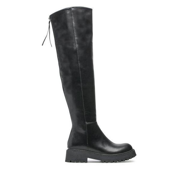 Kozaki Jenny Fairy. Czarne kozaki damskie Jenny Fairy, bez obcasa, na płaskiej podeszwie. Za 249.99 zł.