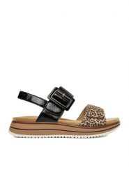 Remonte Sandały CEO-D1J53-04 Czarny. Czarne sandały damskie Remonte, bez wzorów, ze skóry, bez obcasa, na płaskiej podeszwie. Za 379.99 zł.