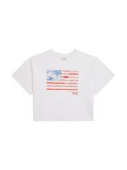 Polo Ralph Lauren T-Shirt 313A11751001 Biały Boxy Fit. Białe koszulki dziewczęce Polo Ralph Lauren, s, bez wzorów, z bawełny, bez ramiączek. Za 289.99 zł.