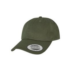 Czapka bejsbolówka Flexfit Low Profile Cotton. Zielone czapki męskie FLEXFIT, bez wzorów, z bawełny. Za 68.15 zł.