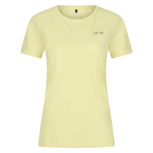 Koszulka damska HV Polo Classic. Żółte bluzki sportowe damskie HV POLO, bez kołnierzyka, bez ramiączek. Za 217.50 zł.