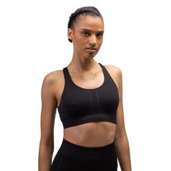 Biustonosz dla kobiet Piu Adrenalina KR109. Czarne biustonosze sportowe damskie PIU ADRENALINA, bez wzorów, z elastanu. Za 259.00 zł.