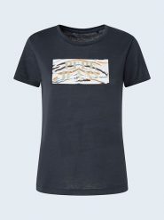 Pepe Jeans Koszulka "Caitlin" w kolorze antracytowym rozmiar: M. Czarne bluzki damskie Pepe Jeans, m, bez wzorów, z jeansu, bez kołnierzyka. Za 105.38 zł.