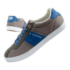 Buty Tommy Hilfiger FM56821095 039 szare. Szare buty sportowe na co dzień męskie z gumy, bez zapięcia. Za 310.47 zł.