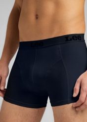 LEE 2-PACK TRUNK DWUPAK MĘSKIE BOKSERKI NAVY LP03CK3. Niebieskie bokserki męskie Lee, bez wzorów. Za 79.99 zł.
