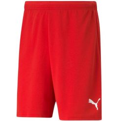 Spodenki Puma teamRISE czerwone. Białe szorty męskie Puma, bez kołnierzyka. Za 68.00 zł.