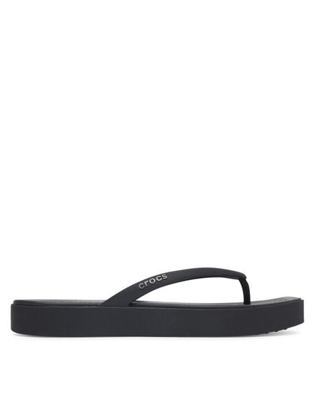 Crocs Japonki Miami Square Flatform Flip 214161 Czarny. Czarne klapki damskie Crocs, bez wzorów, z tworzywa sztucznego, bez obcasa. Za 179.99 zł.