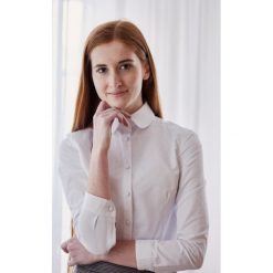 Koszula Silene biała 32 biały. Białe koszule damskie Marie Zélie, bez wzorów, z bawełny, eleganckie, bez kołnierzyka, bez ramiączek. W wyprzedaży za 187.00 zł.