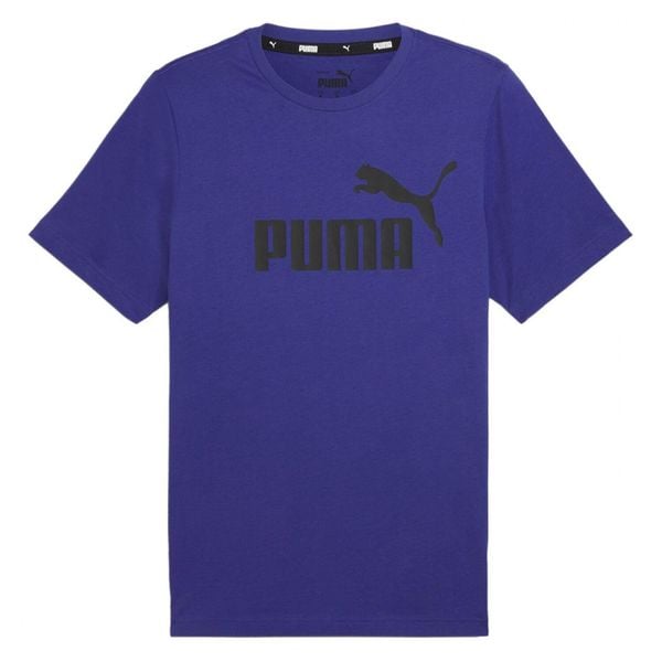 T-shirt Męski Logo Essential. Fioletowe t-shirty męskie Puma, m, bez wzorów, bez kołnierzyka. Za 119.99 zł.
