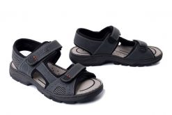 RIEKER 26156-47 grey, sandały męskie. Szare sandały męskie Rieker, bez zapięcia. Za 223.93 zł.