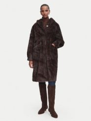 Rinascimento Futro CFC0127148003 Brązowy ciemny Oversize. Brązowe futra damskie RINASCIMENTO, xs. Za 924.99 zł.