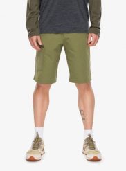 Spodenki męskie Ortovox Pelmo Shorts. Zielone szorty męskie ORTOVOX, z elastanu, bez kołnierzyka. Za 434.49 zł.