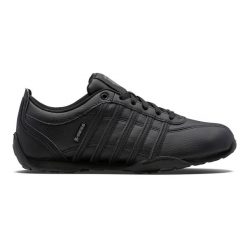 Buty sportowe męskie K-Swiss Arvee 1.5 klasyczne sneakersy ze skórzaną cholewką. Czarne buty sportowe na co dzień męskie K-Swiss, bez zapięcia. Za 229.00 zł.
