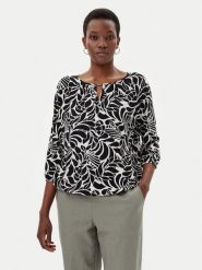 Olsen Bluzka 11105072 Czarny Regular Fit. Czarne bluzki damskie Olsen, bez wzorów, z wiskozy, bez ramiączek. Za 219.99 zł.