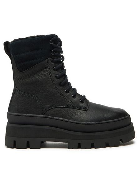 Clarks Trzewiki Orianna 2 Hike 26178880 Czarny. Czarne botki damskie Clarks, ze skóry, bez obcasa, na płaskiej podeszwie, bez zapięcia. Za 729.99 zł.