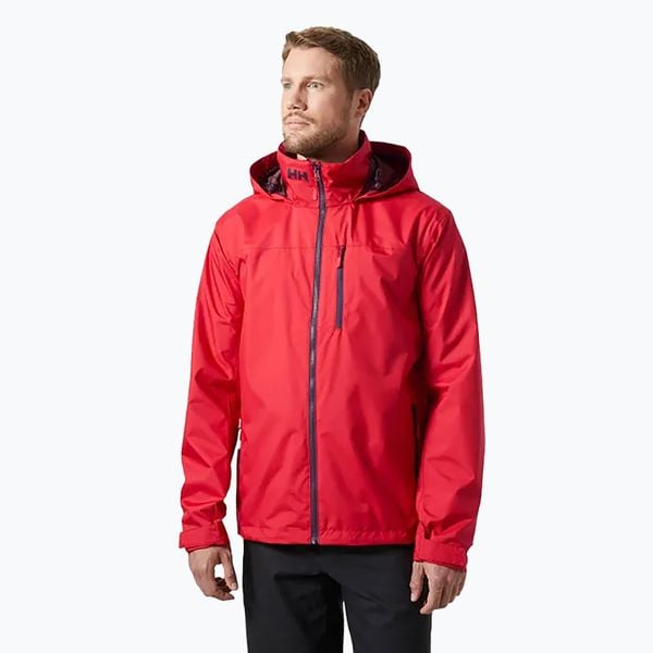 Kurtka żeglarska męska Helly Hansen Crew Hooded 2.0. Czerwone kurtki treningowe męskie Helly Hansen, l, bez wzorów, z materiału, żeglarskie. Za 801.95 zł.