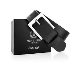 Pasek skórzany 110 CM PAOLO PERUZZI 04Z01110 czarny. Czarne paski męskie Paolo Peruzzi, bez wzorów, z materiału, klasyczne. Za 59.00 zł.