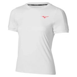 T-shirt damski Mizuno Wos. Czerwone t-shirty damskie Mizuno, l, bez wzorów, z materiału, bez kołnierzyka. Za 222.50 zł.