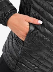 Kurtka ocieplana damska Haglofs L.I.M Mimic Hood. Szare kurtki damskie Haglöfs, l, bez wzorów, z materiału, bez kaptura. Za 828.25 zł.