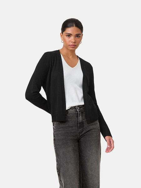 TAIFUN Kardigan w kolorze czarnym rozmiar: 40. Czarne kardigany damskie Taifun, s, bez wzorów, z wiskozy. Za 144.24 zł.