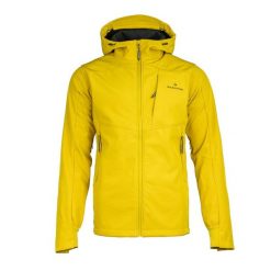 Kurtka męska softshell Ventura SS. Żółte kurtki męskie Bergson, m, bez wzorów, z softshellu, bez kaptura. W wyprzedaży za 383.00 zł.