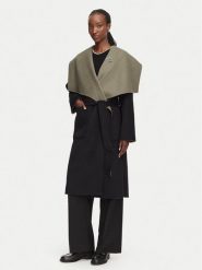 KARL LAGERFELD Płaszcz wełniany B3W15030 Brązowy Relaxed Fit. Brązowe płaszcze damskie Karl Lagerfeld, na zimę, bez wzorów, z wełny. Za 1,749.00 zł.