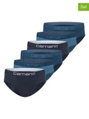 Camano Slipy (6 par) w kolorze niebieskim rozmiar: S. Niebieskie slipki męskie camano, bez wzorów. Za 113.99 zł.