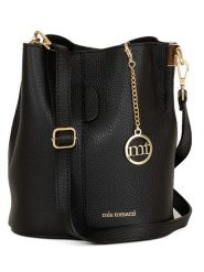 Mia Tomazzi Skórzana torebka w kolorze czarnym - 20 x 23 x 14 cm rozmiar: onesize. Czarne torebki klasyczne damskie Mia Tomazzi, bez wzorów, z materiału, bez dodatków. Za 260.99 zł.