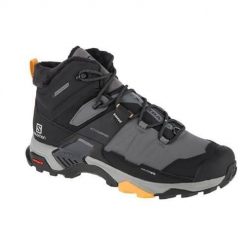 Buty trekkingowe męskie Salomon X Ultra 4 Mid Winter TS. Szare buty trekkingowe męskie Salomon, z materiału, za kostkę, bez zapięcia, outdoorowe. Za 790.30 zł.