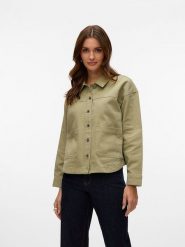 Vero Moda Kurtka przejściowa w kolorze khaki rozmiar: XS. Brązowe kurtki damskie Vero Moda, xs, bez wzorów, bez kaptura. Za 65.69 zł.