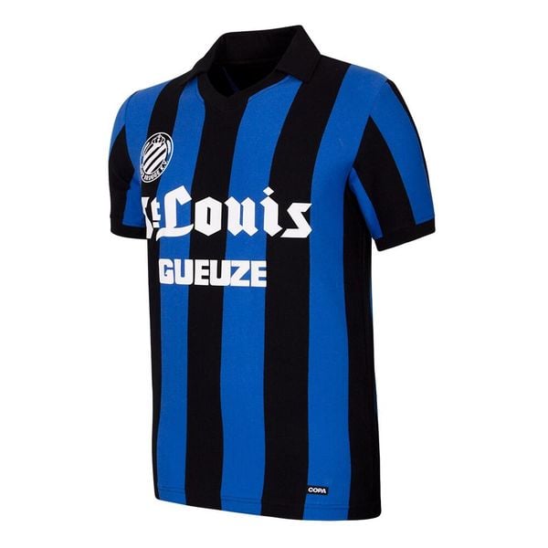 Koszulka retro piłkarska dla dorosłych - Club Brugge 1981-82 - Czarny-Niebieski. Czarne t-shirty sportowe męskie COPA FOOTBALL, bez ramiączek, do piłki nożnej. Za 294.90 zł.
