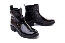 BIOECO BY ARKA 7696 2311 brąz, botki damskie. Brązowe botki damskie Bioeco by Arka, na zimę, ze skóry, bez obcasa, na obcasie, bez zapięcia. Za 419.90 zł.