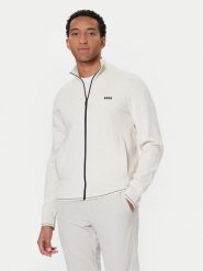 BOSS Kardigan League FZ 50547505 Écru Regular Fit. Kardigany męskie Boss, l, bez wzorów, z wiskozy, bez kołnierzyka. Za 709.99 zł.