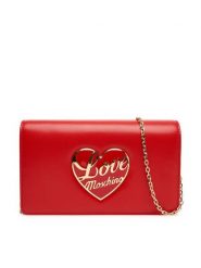 LOVE MOSCHINO Torebka JC4186PP1NLP0500 Czerwony. Czerwone torebki klasyczne damskie Love Moschino, bez wzorów, ze skóry, wizytowe, bez kołnierzyka, bez ramiączek. Za 579.99 zł.