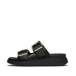Damskie sandały na koturnie FitFlop Gen-FF. Białe sandały damskie FIT FLOP, bez wzorów, z materiału, bez obcasa, na koturnie. Za 715.50 zł.