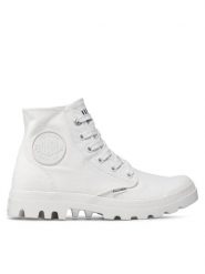 Palladium Trapery Pampa Hi Mono U 73089-116-M Biały. Białe buty zimowe męskie Palladium, z materiału, bez zapięcia. Za 319.99 zł.