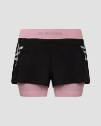 Spodenki biegowe damskie X-Bionic Twyce Race 2in1 Shorts Black Pink. Czarne spodenki sportowe damskie X BIONIC, l, na fitness i siłownię. Za 350.00 zł.