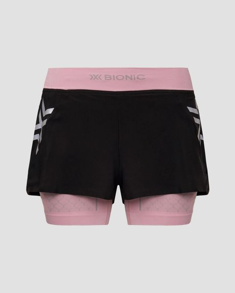 Spodenki biegowe damskie X-Bionic Twyce Race 2in1 Shorts Black Pink. Czarne spodenki sportowe damskie X BIONIC, l, na fitness i siłownię. Za 350.00 zł.