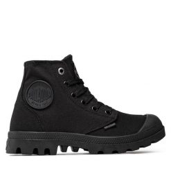 Trapery Palladium. Czarne trapery damskie Palladium, bez obcasa. Za 239.99 zł.