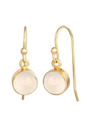 Elli Damskie kolczyki klasyczne Trend Blogger z kamieniem księżycowym w pozłacanym srebrze 925 Sterling Silver Kolczyki 1 ct. Szare kolczyki damskie Elli, z kamieniem księżycowym, pozłacane. Za 293.99 zł.