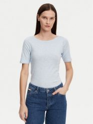 Marc O'Polo Bluzka 502 2261 51399 Błękitny Regular Fit. Niebieskie bluzki damskie Marc O´Polo, xl, bez wzorów, z bawełny, bez ramiączek. Za 99.99 zł.