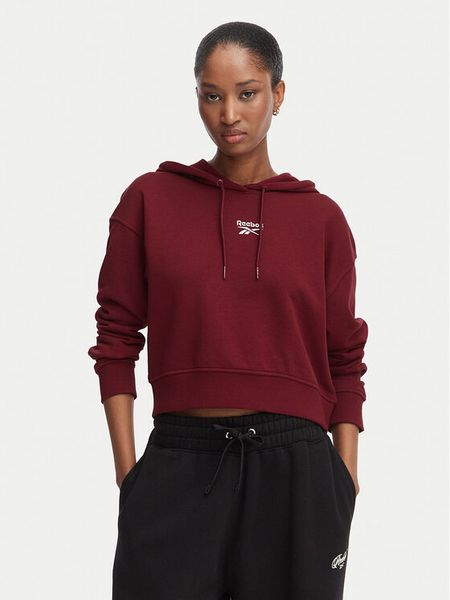 Reebok Bluza Ilona RK25712CCW Bordowy Regular Fit. Czerwone bluzy bez kaptura damskie Reebok, s, z syntetyku. Za 199.99 zł.