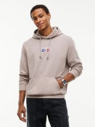 Tommy Jeans bluza z kapturem Mężczyźni Bawełna (100%) brązowy, XL. Brązowe bluzy z kapturem męskie Tommy Jeans, m, z bawełny. Za 409.95 zł.
