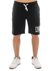 Szorty z bawełna z zamek błyskawiczny na co dzień. Czarne szorty męskie LEONE 1947 APPAREL, z bawełny, bez kołnierzyka. Za 218.92 zł.