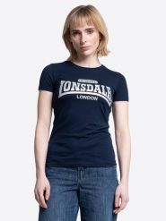T-shirt damski Lonsdale Tulse. Niebieskie t-shirty damskie Lonsdale, xl, bez wzorów, z bawełny, bez kołnierzyka. Za 138.50 zł.