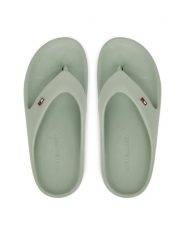 Tommy Hilfiger Japonki Th Comfort Beach Sandal FW0FW08522 Turkusowy. Niebieskie klapki damskie Tommy Hilfiger, bez wzorów, z tworzywa sztucznego, bez obcasa. Za 179.99 zł.