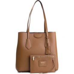 Torebka DKNY - Lg N/S Tote R83B8818 Vicuna VIC. Brązowe torebki klasyczne damskie DKNY, bez wzorów, ze skóry, bez dodatków. W wyprzedaży za 639.00 zł.