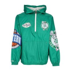 Kurtka wodoodporna Boston Celtics Team OG 2.0. Zielone kurtki damskie Mitchell & Ness, s, z aplikacjami, z materiału, bez kaptura. Za 519.20 zł.