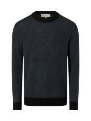 Tom Tailor Denim Męski sweter z dzianiny Mężczyźni Bawełna czarny|szary marmurkowy, XXL. Czarne swetry męskie Tom Tailor Denim, m, bez wzorów, z bawełny, bez kołnierzyka. Za 249.95 zł.